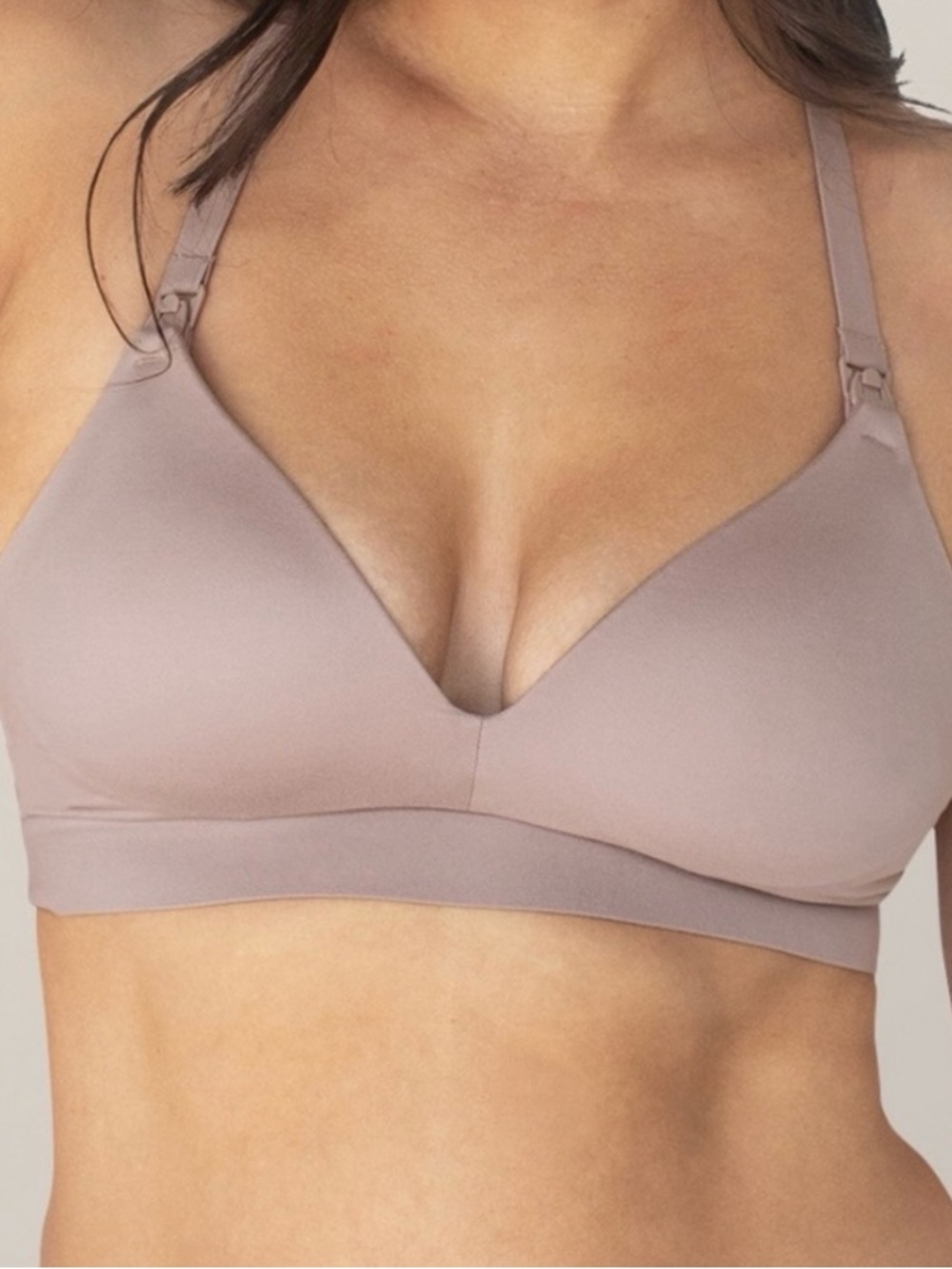 Seamless Light Mauve Wireless Nursing Bra